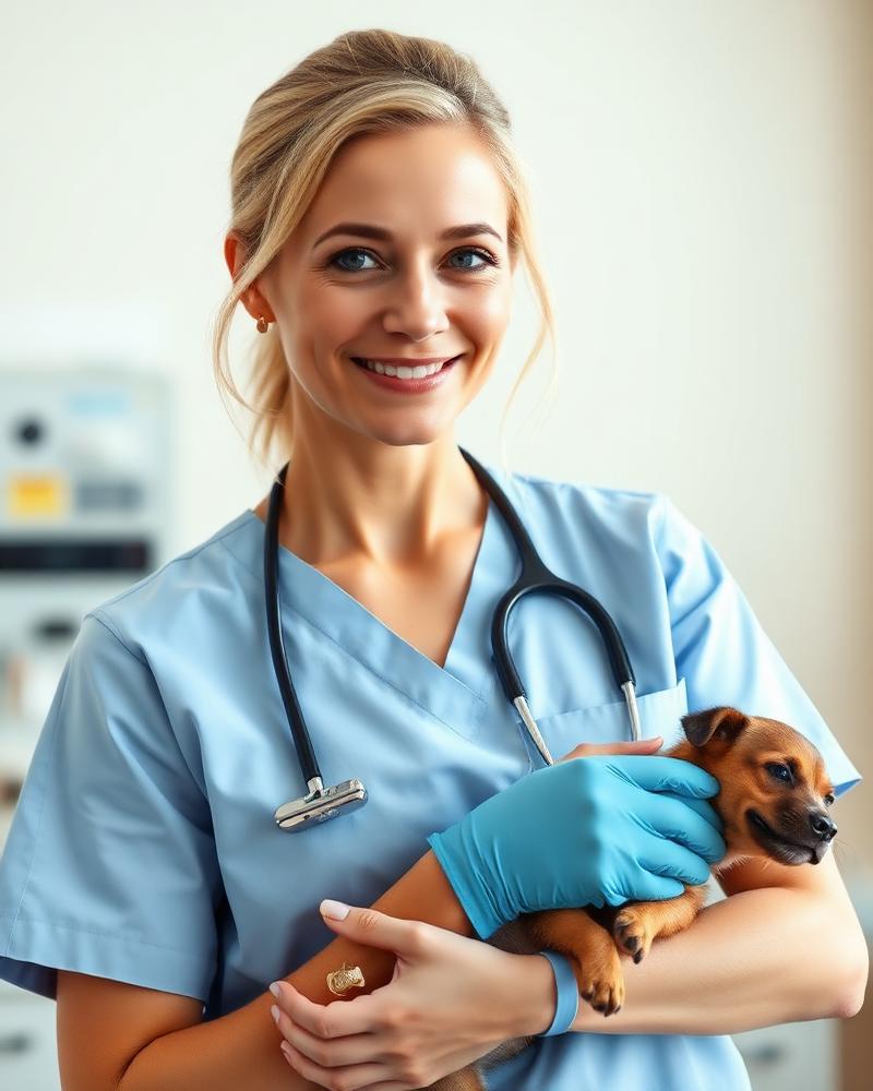 Portrett av Lene Krogh Albertsen, eier & veterinær ved Vettre Dyreklinikk